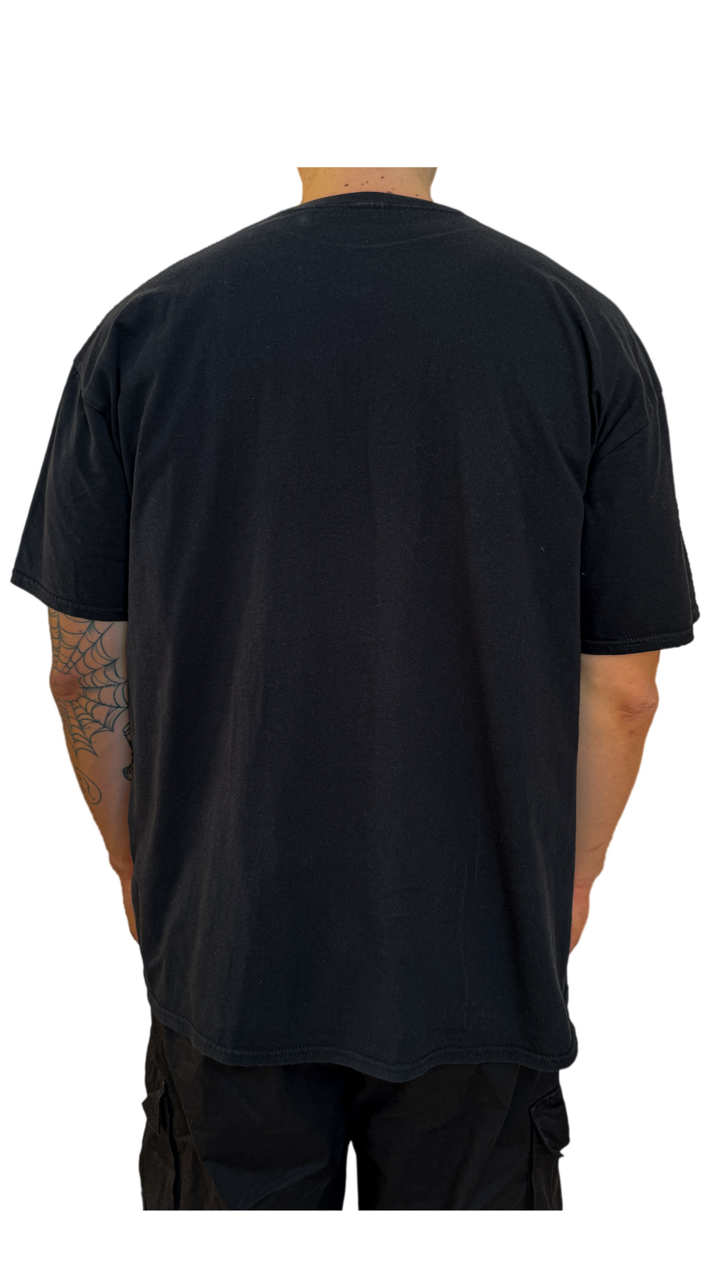 Silver on Black Rhinestone T-Shirt